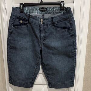 Signature Studio Dark Blue Denim Bermuda Shorts